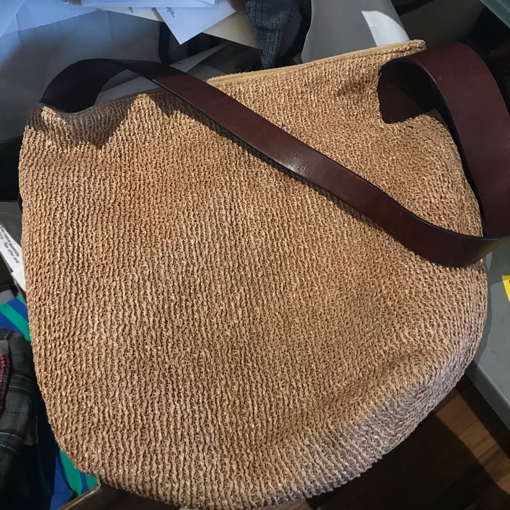 J. JILL Raffia/Straw/Natural Fiber-Look Tote Bag